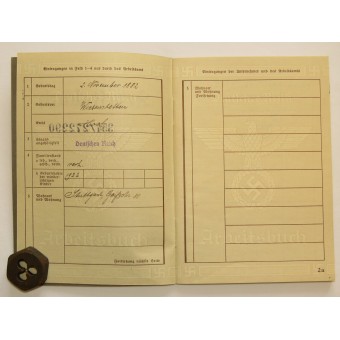 Terzo Reich record di occupazione del libro - lavoratore printery. Espenlaub militaria